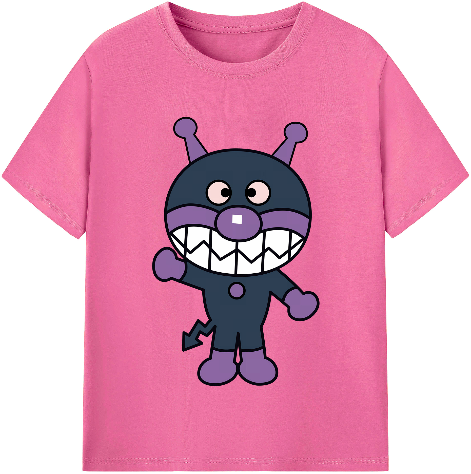 （画像用） アンパンマン Anpanman レディースカジュアルプリントTシャツ（綿100％）